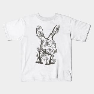 Rabbit  tree illustration Kids T-Shirt